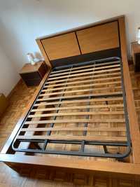 Estrutura de cama + mesas cabeceira