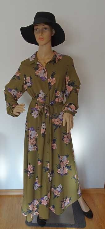 Urocza sukienka maxi kwiaty na lato Vero Moda XL 42 wakacje