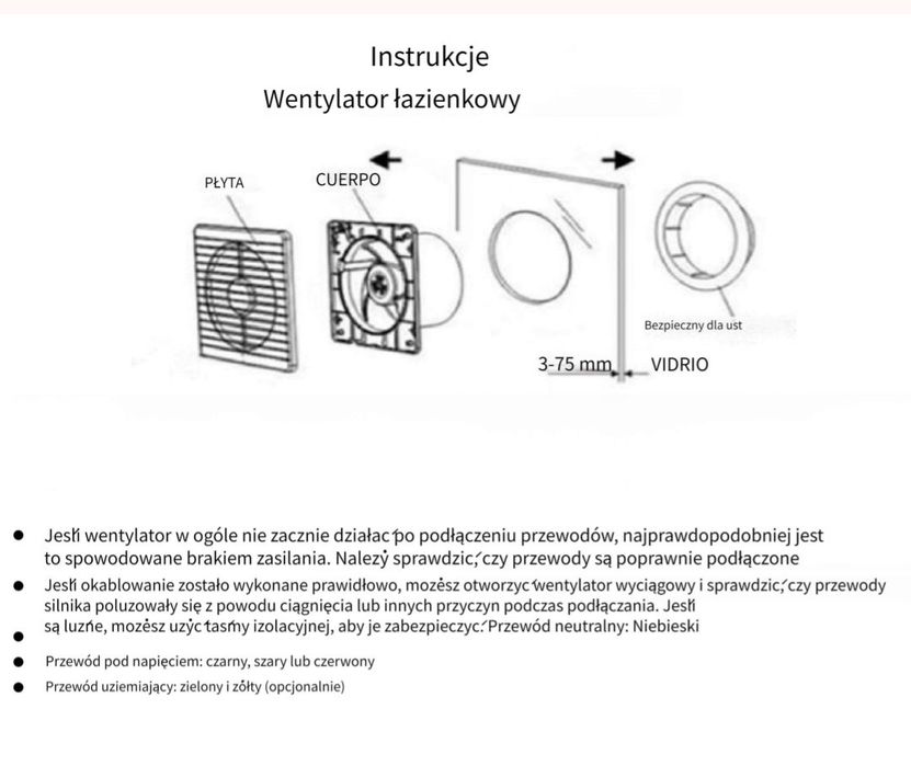 Wentylator łazienkowy 150