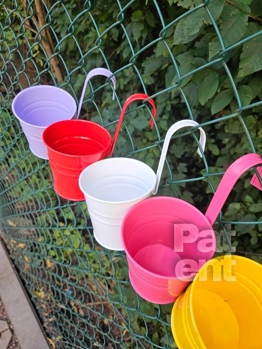 Doniczki kolorowe 10 sztuk na rośliny wiaty do ogrodu na balkon taras