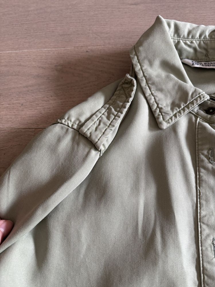 Koszula Zara S khaki