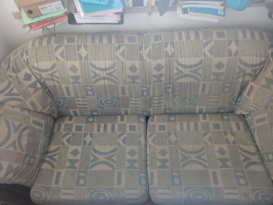 Conjunto sofás com sofá cama