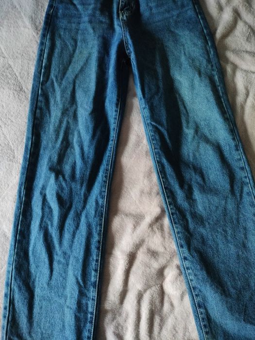 Długie spodnie dżinsowe dżinsy dzwony M