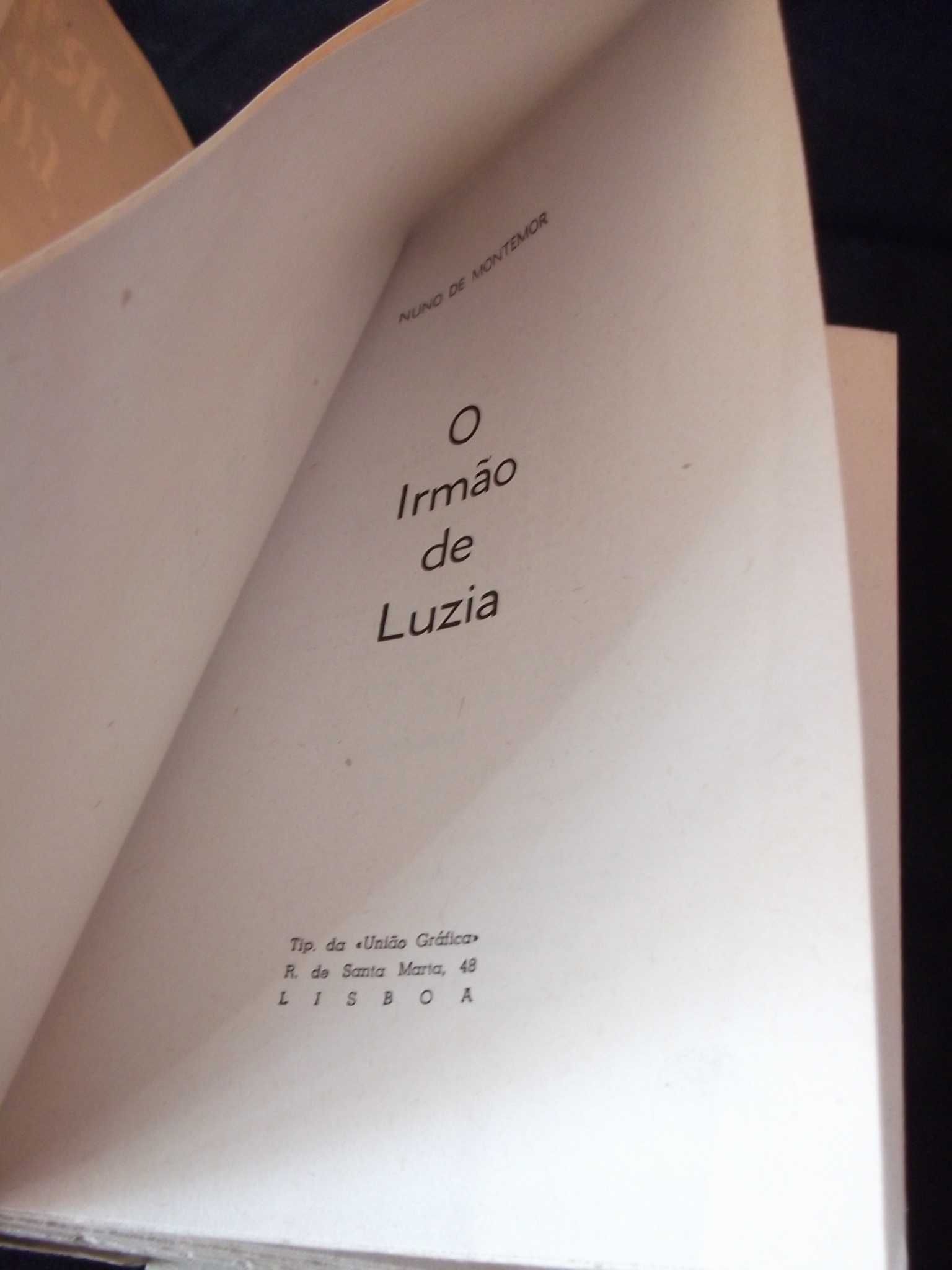 Livro O Irmão de Luzia Nuno de Montemor 1950 1ª edição