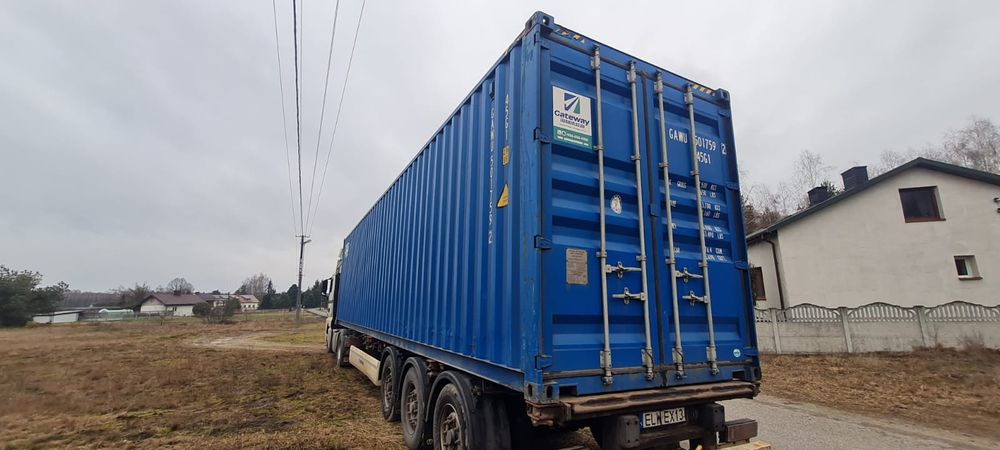 Kontener morski 40' magazyn, wiata, garaż