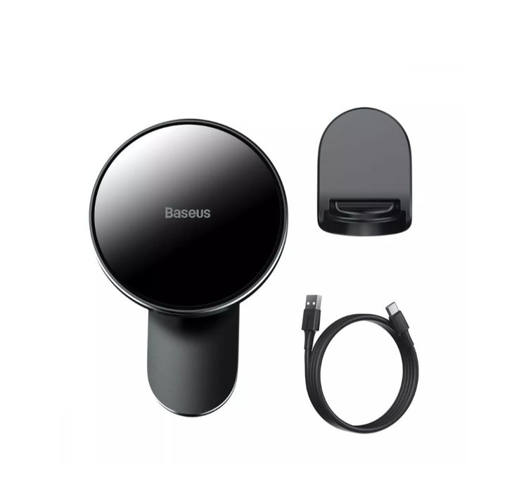 Baseus автомобільний  тримач телефону та безпровідна зарядка в одному