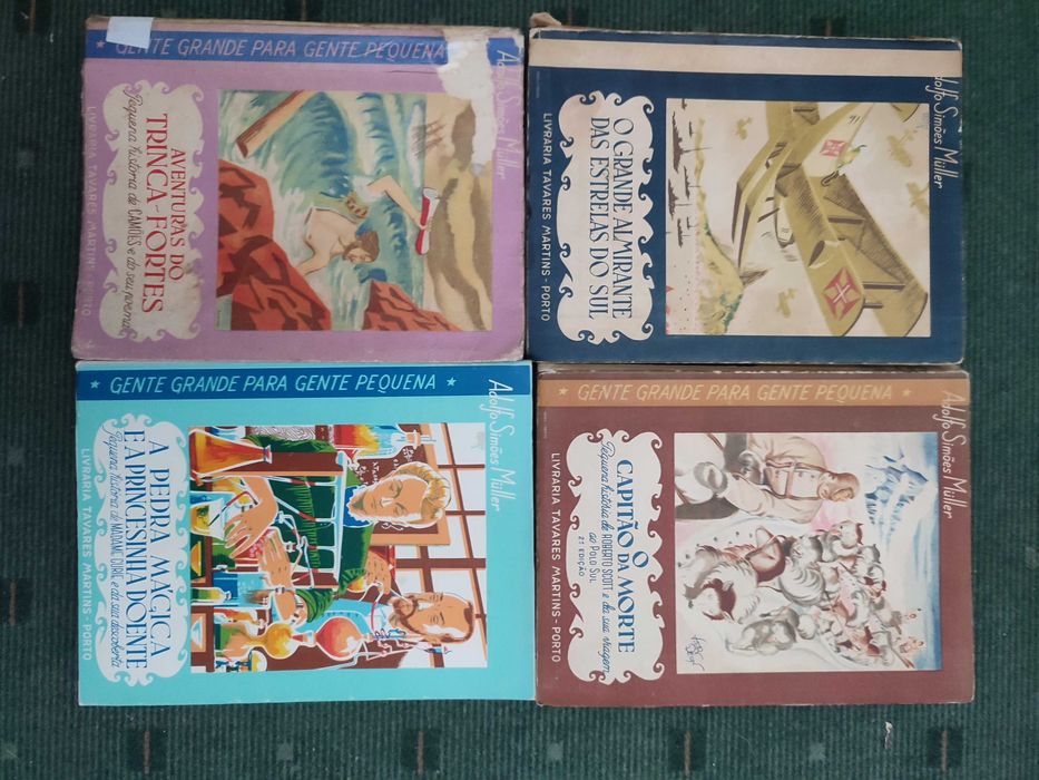 4 Livros juvenis antigos de Adolfo Simões Muller