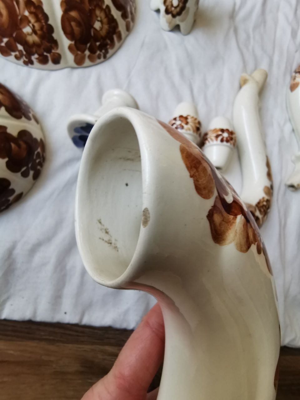 Lampa wisząca fajans folklor Włocławek elementy