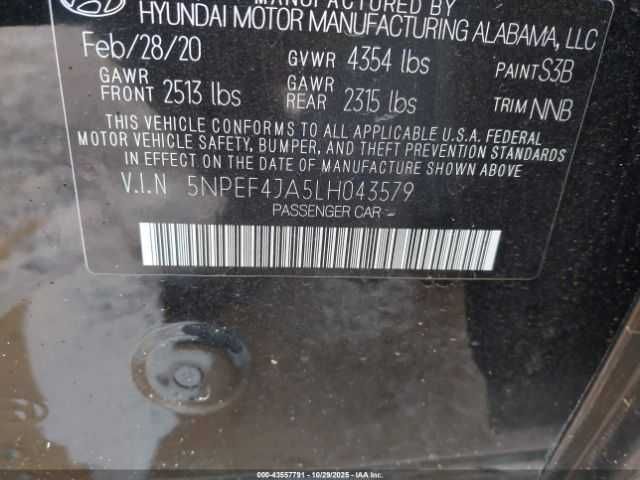 HYUNDAI Sonata SEL 2020