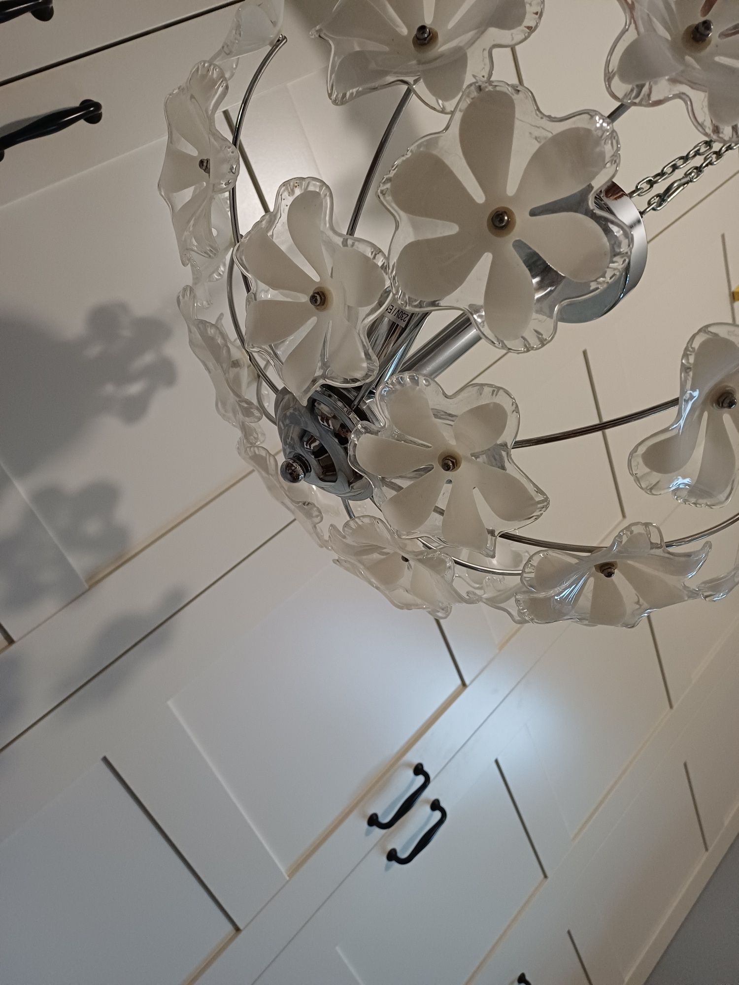 Lampa w kwiatki 3xE14 - stanie idealny