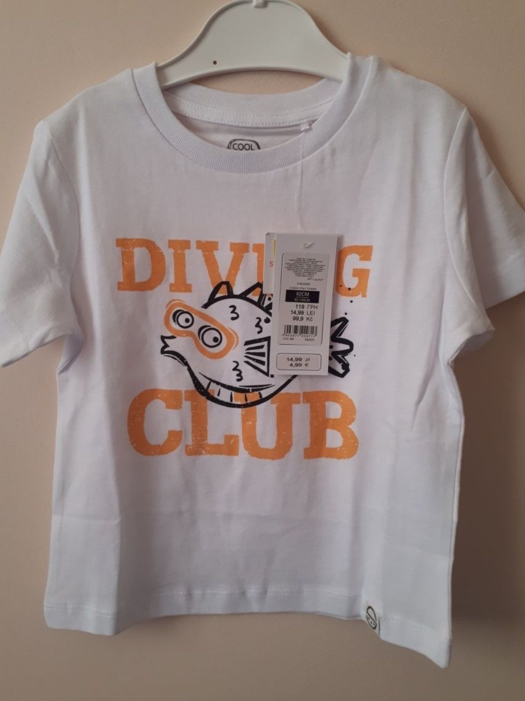 Nowy T-shirt Cool Club dla chłopca r.92