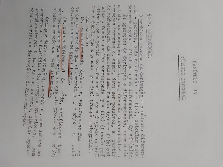 Matemática, calculo Diferencial e Integral