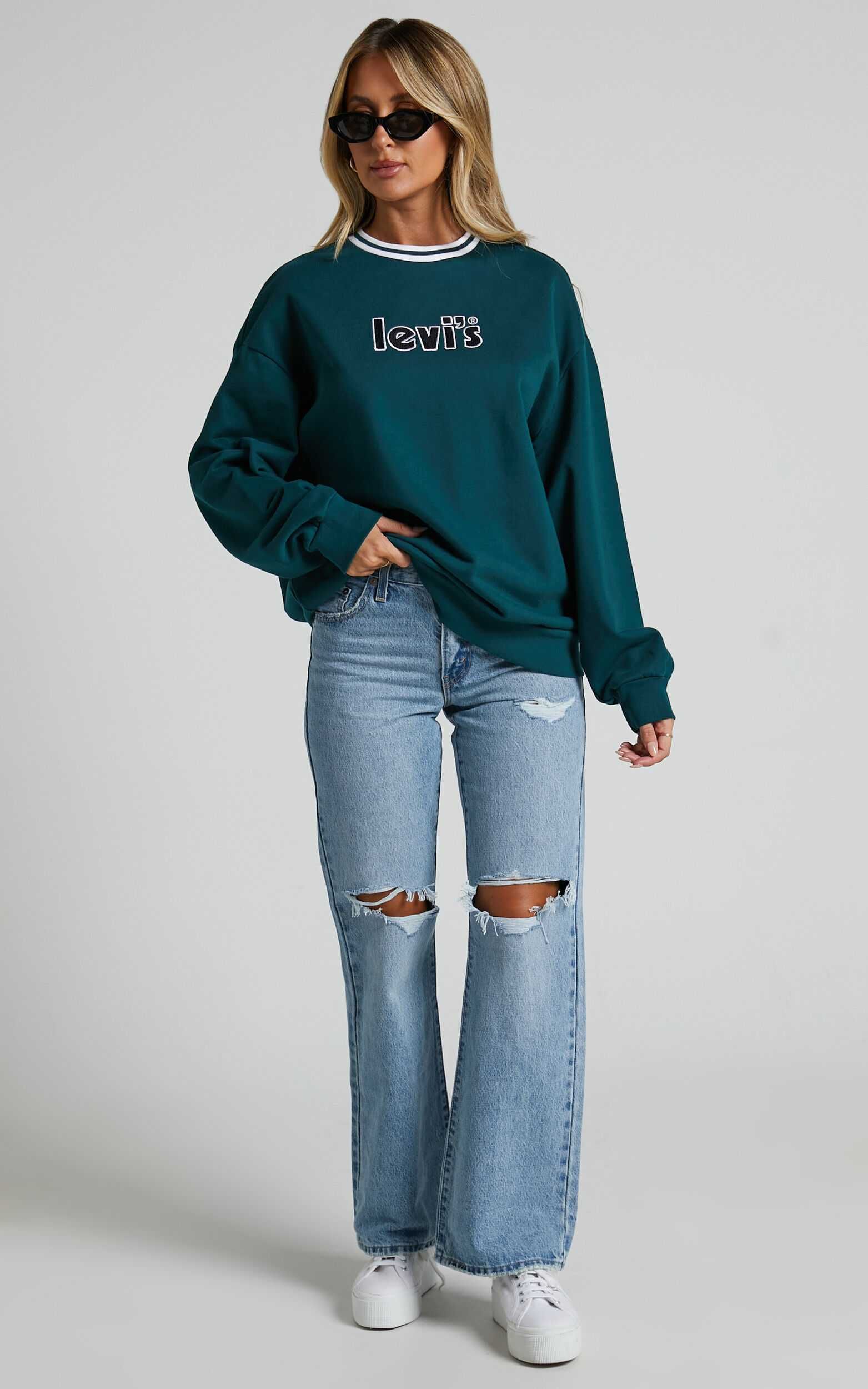 ЗНИЖКА! Жіночий світшот Levi’s Green Graphic Prism