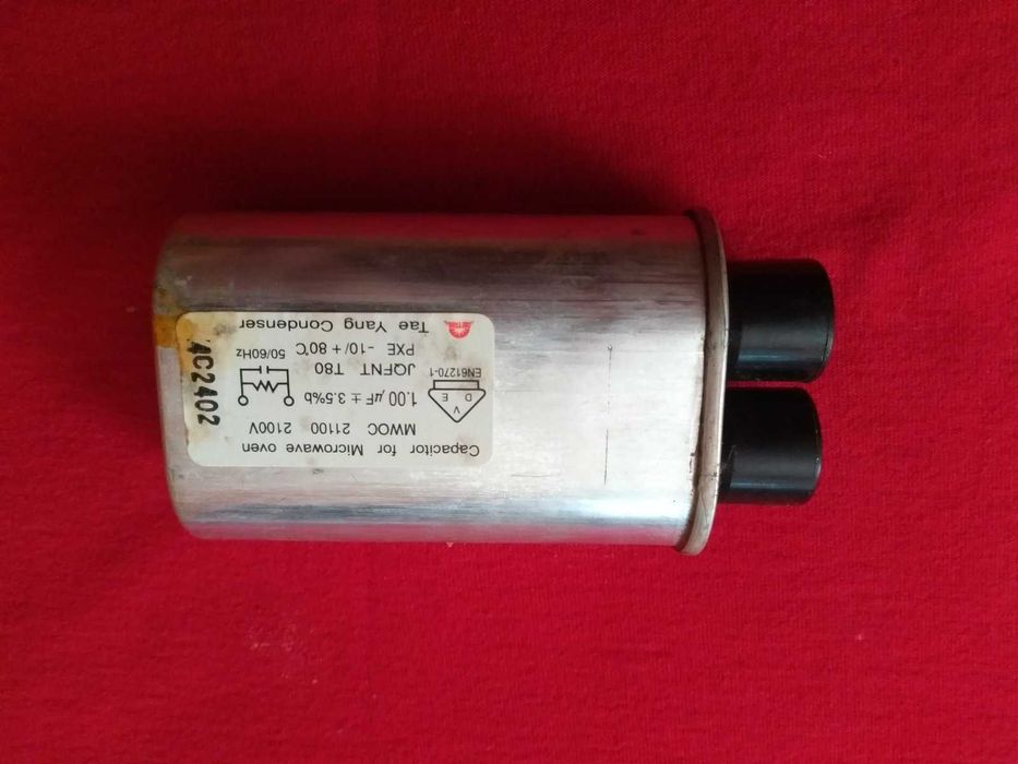 Конденсатор высоковольтный для микроволновой печи 1,00 mf . 2100V