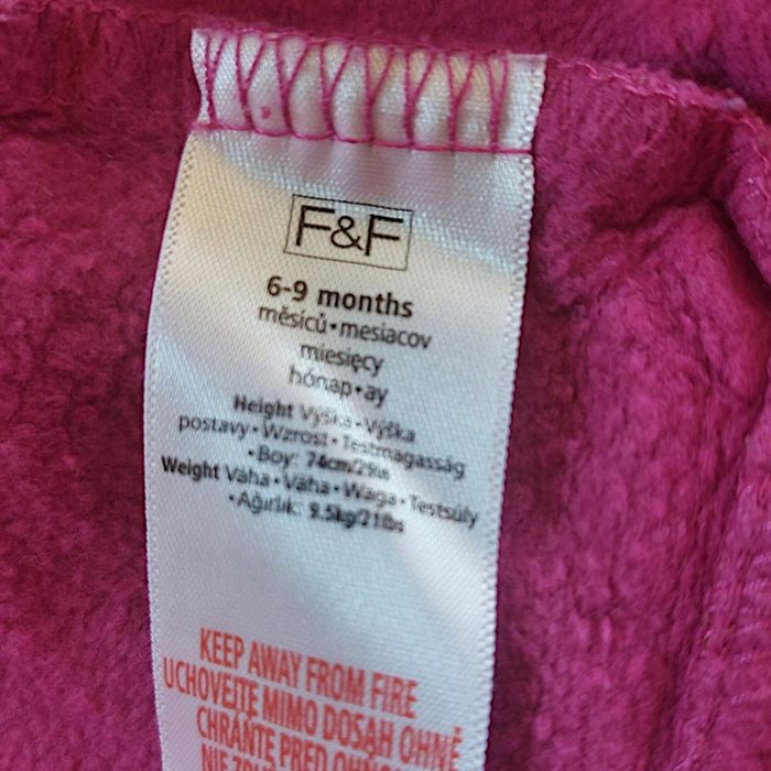 Kurtka dla dziewczynki fioletowa używana F&F 242