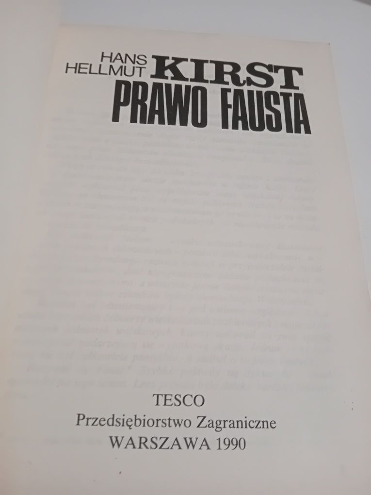 Hans Hellmut Kirst Prawo Fausta