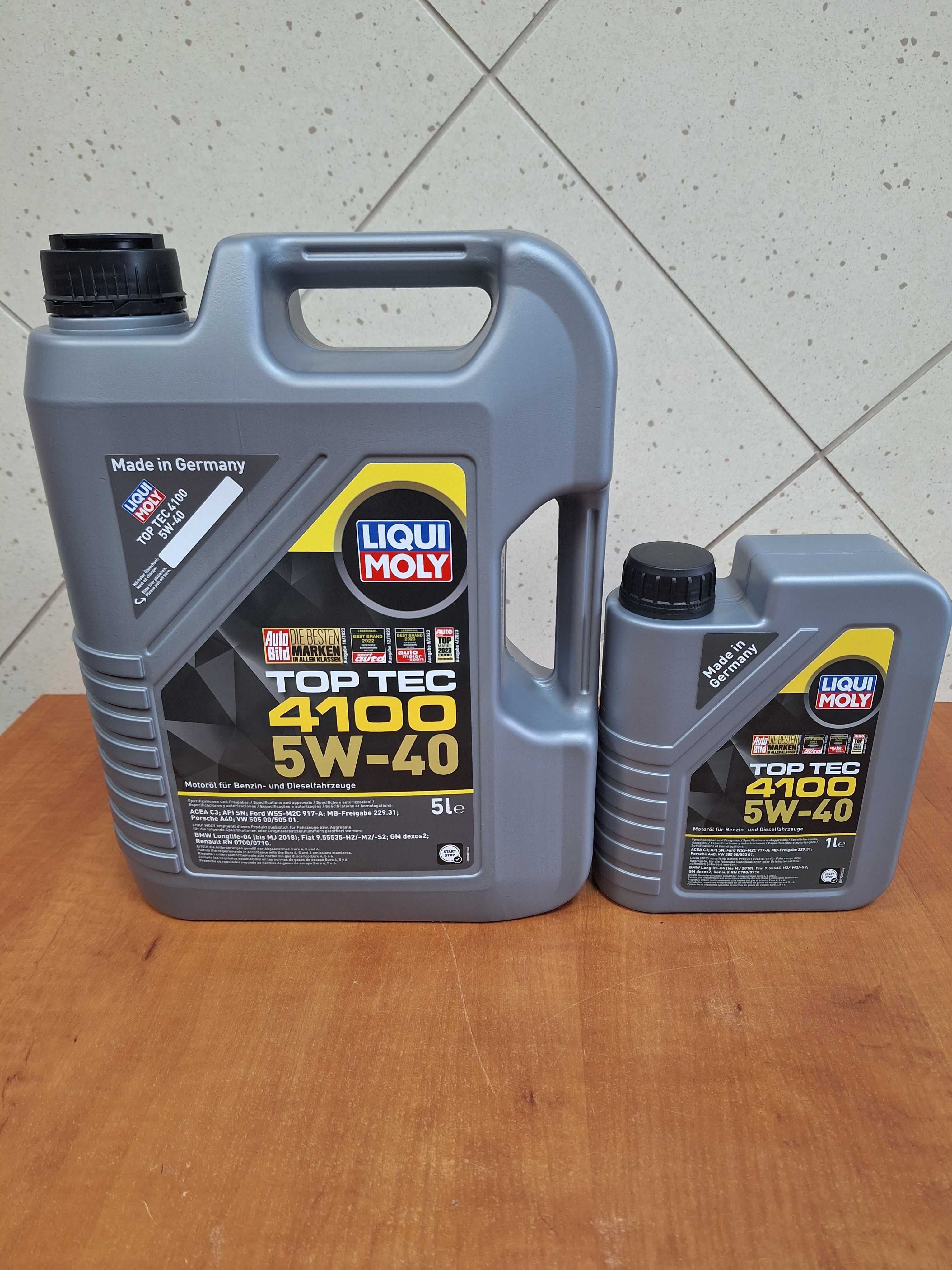 Warszawa Olej Silnikowy Syntetyczny Liqui Moly TOP TEC 4100 5W40 5L 1L