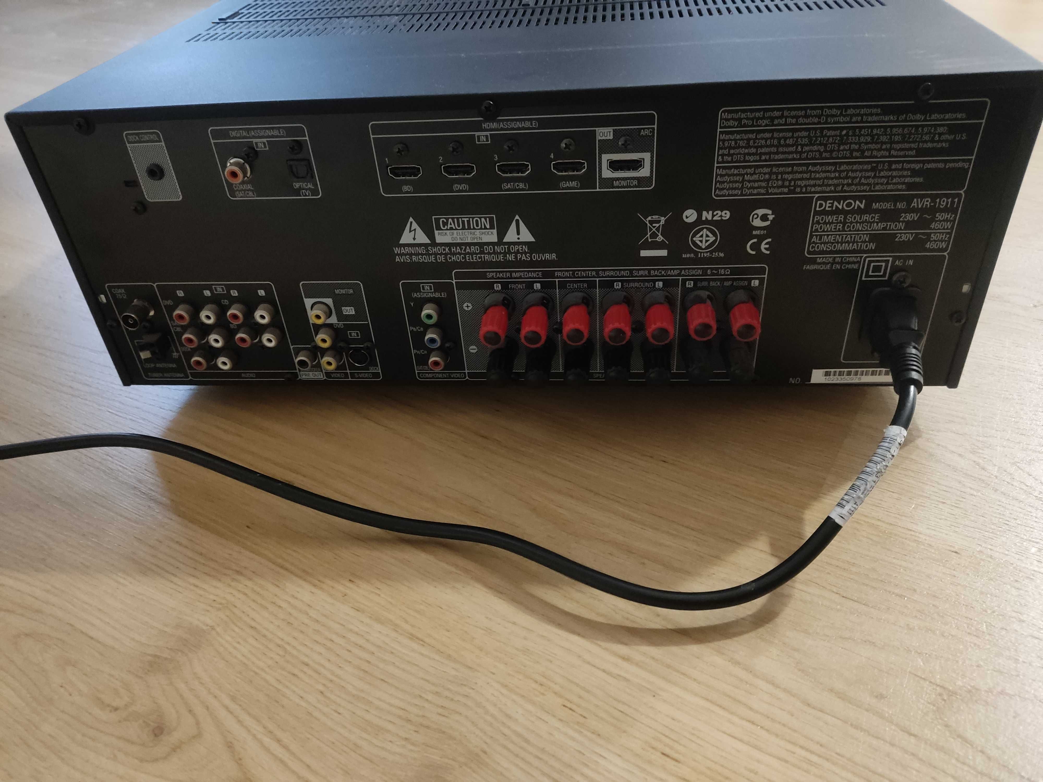 Denon AVR-1911 - amplituner 7.1 + pilot wzmacniacz