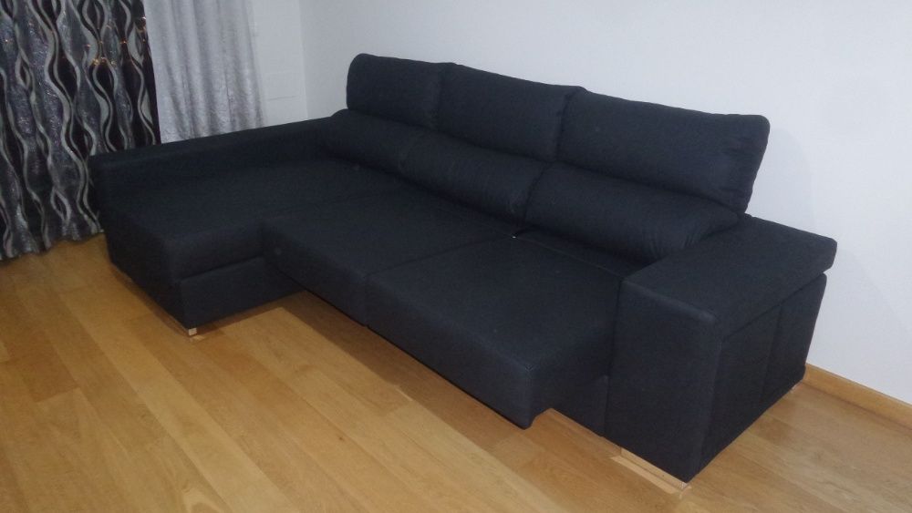 Sofa Chaiselong Bau Elevatorio + 2 PUFFS NOVO - FABRICA