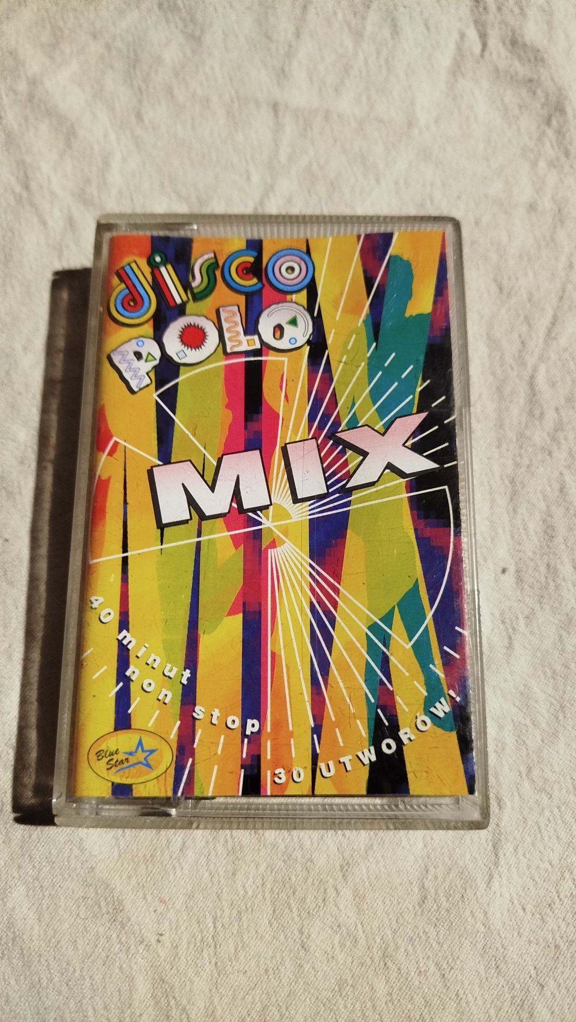 Kaseta magnetofonowa disco-polo MIX blue star 1994