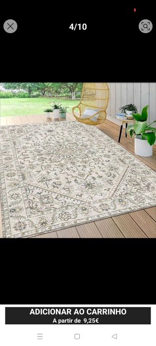 Tapete para sala/quarto ou exterior