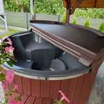 BALIA OGRODOWA (jacuzzi, gorąca beczka, ruska bania) PEŁNY ZESTAW nowa