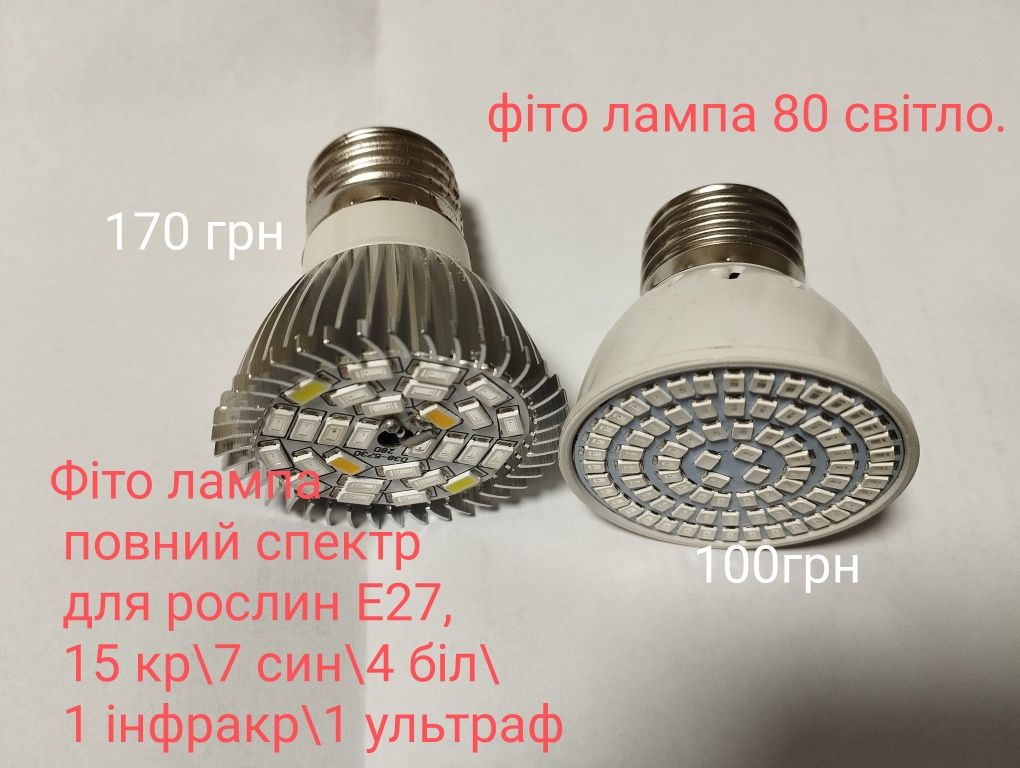 Фитолампа для растений рассады освещения