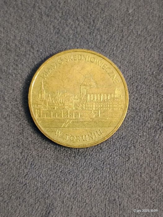 Moneta okolicznościowa 2zl Toruń 2007r