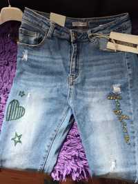 Spodnie jeansowe skinny L