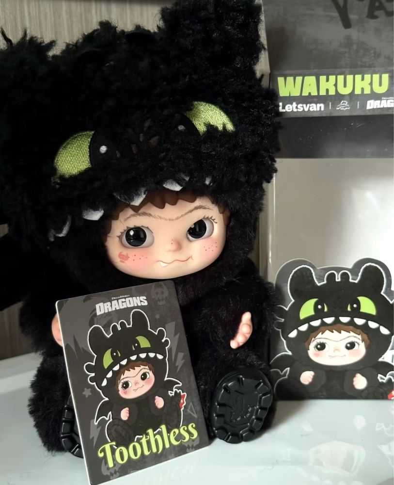 Новинка! Оригинал WAKUKU , плюшевые подвески Toothless и Light Fury