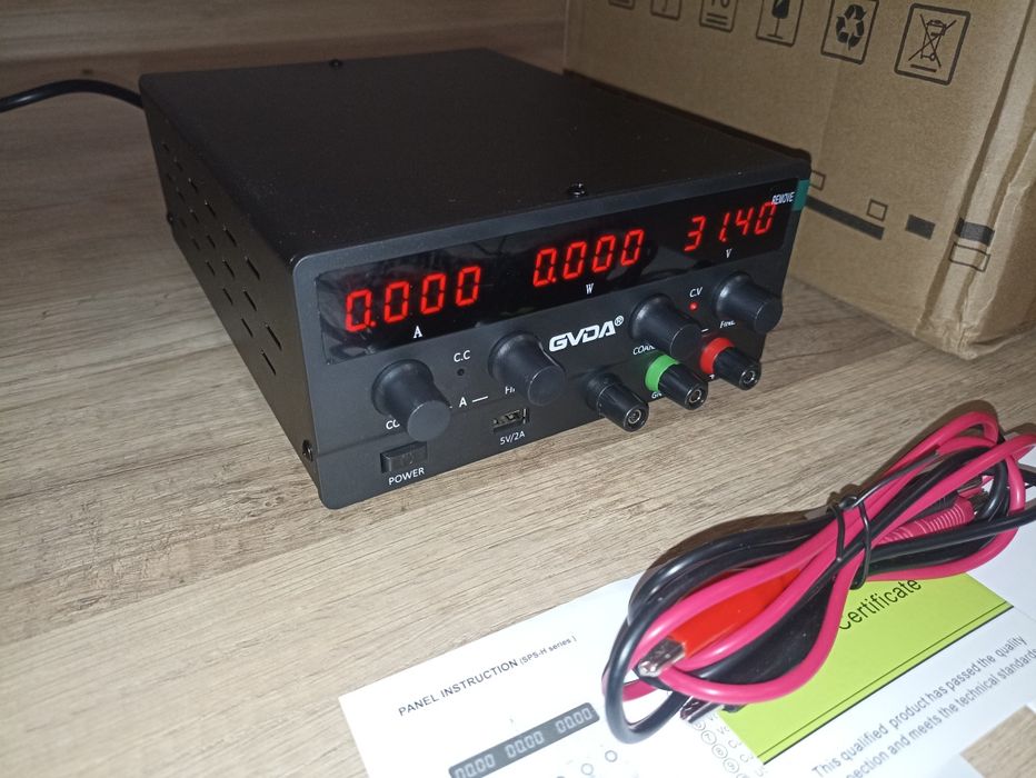 Лабораторний блок живлення GVDA 30V/10A (зарядное устройство 12В/24В)