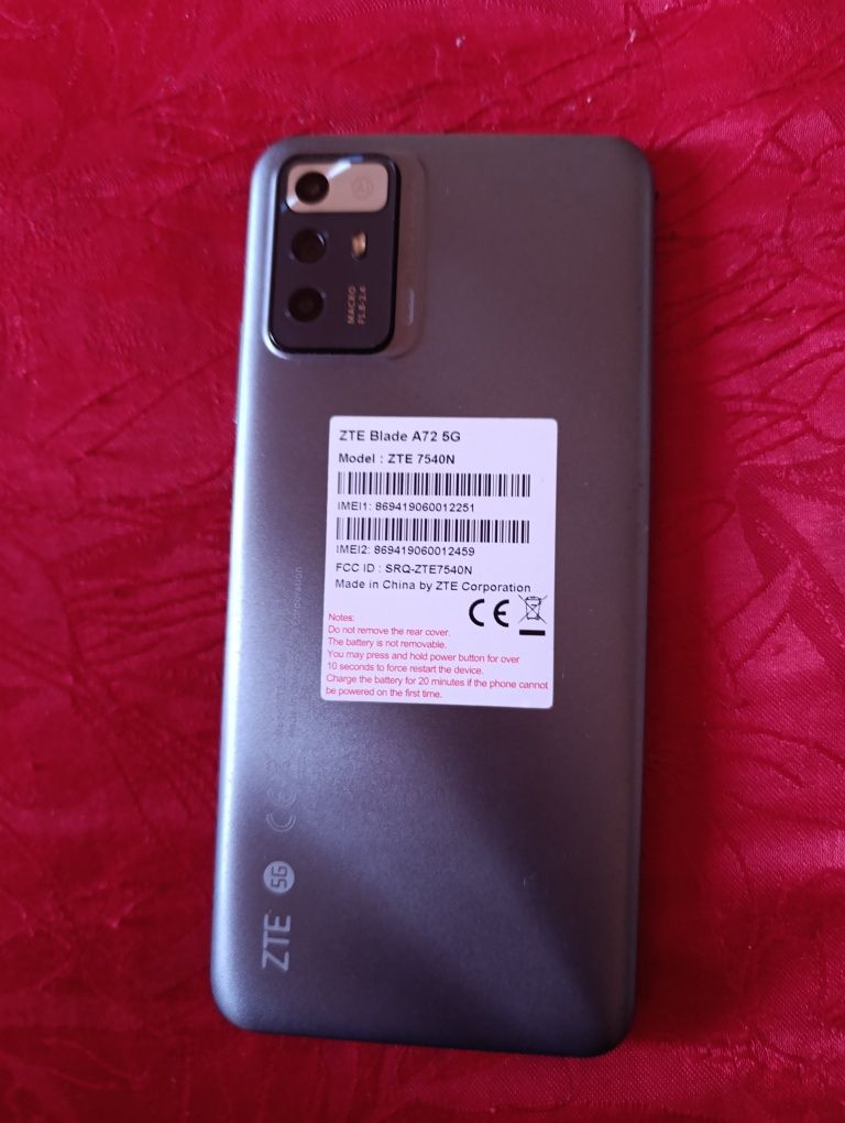 Telemóvel ZTE Blade a72 5g