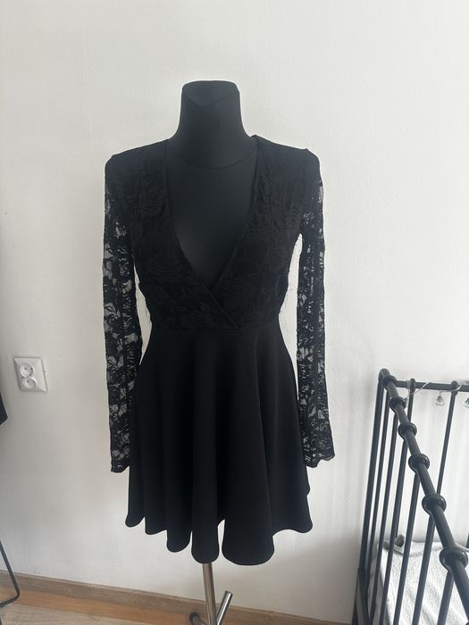 Sukienka z koronkową górą boohoo M/L