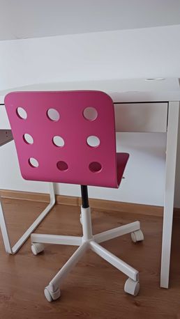 Biurko Ikea Micke+ krzesło Ikea Jules