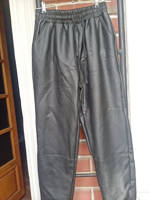 Брюки качеств. кожзам Турция, на утеплителе