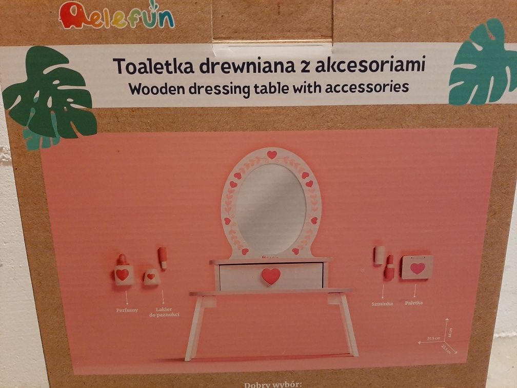 Toaletka drewniana Elefun