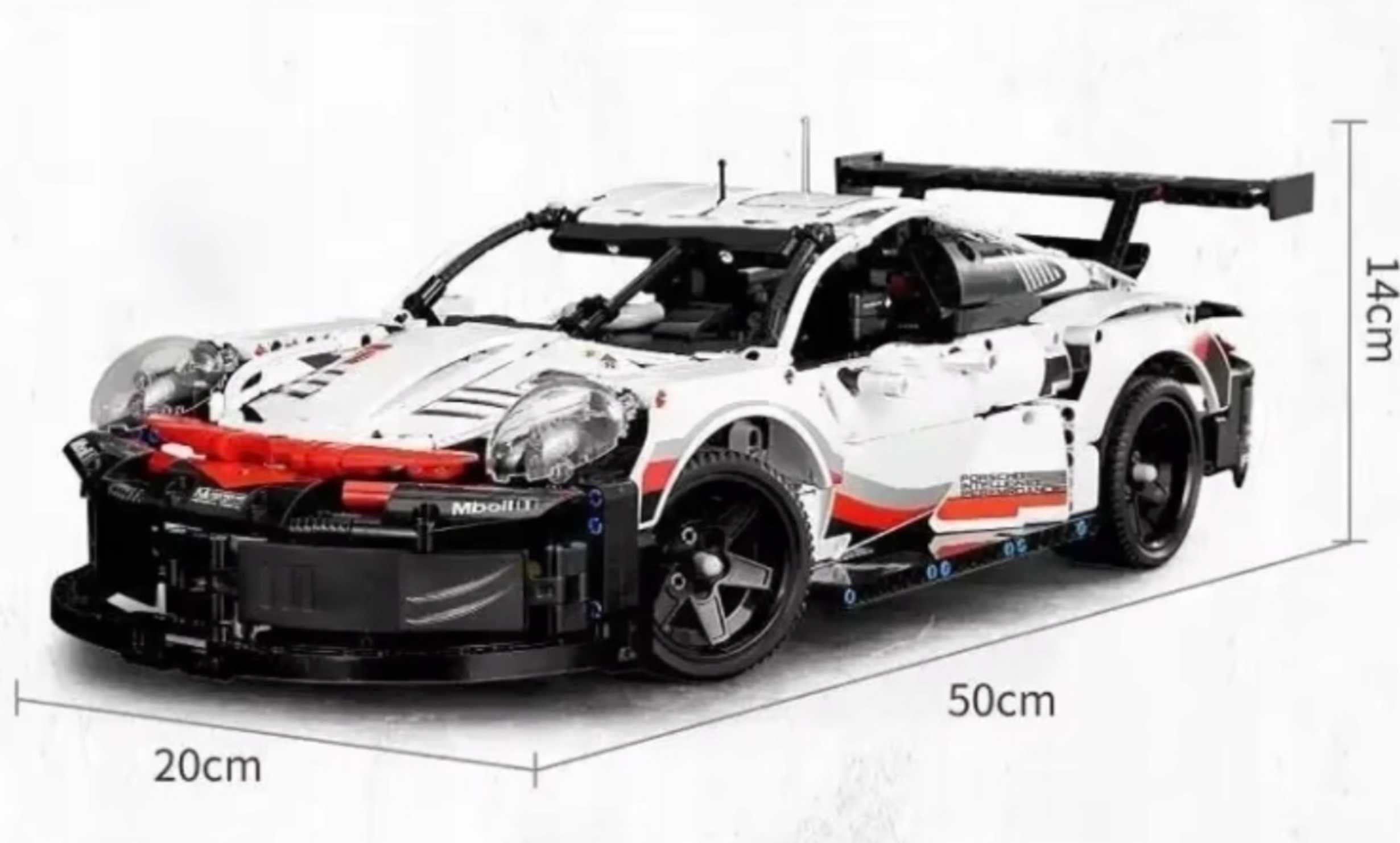 Zestaw klocków jak Technic Porsche 911 RSR – klocki samochód 1630 el.