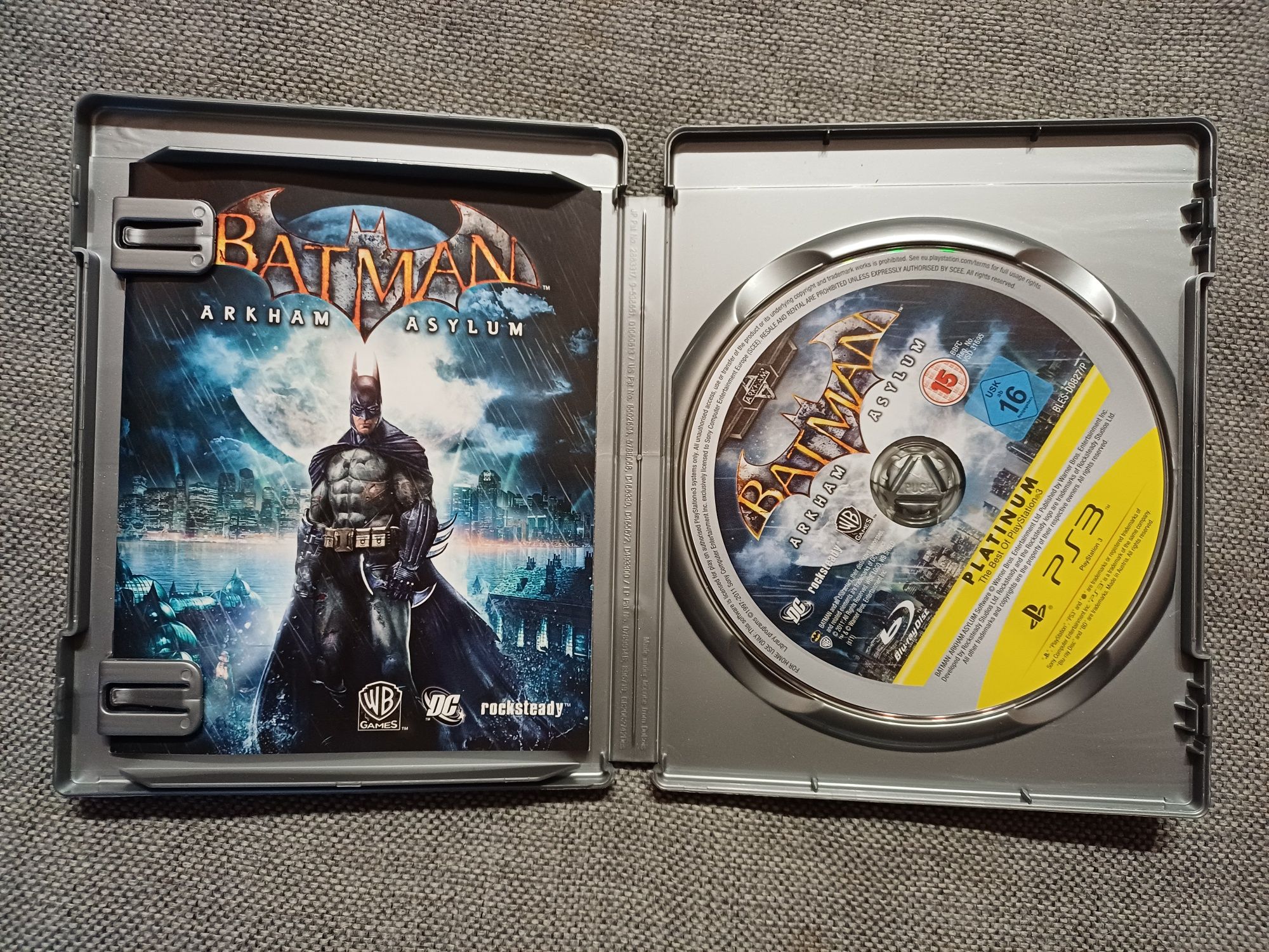 Batman Arkham Asylum PS3 dystrybucja europejska, język angielski
