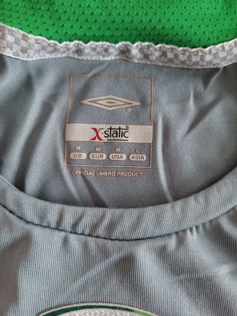 Kolekcjonerska piłkarska koszulka firmy Umbro, X static z nadrukiem M/