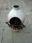 Ceramiczny kominek zapachowy, elegancki świecznik