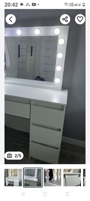 Meble do przedpokoju szafka pufa na buty wieszak komoda regał  toaletk