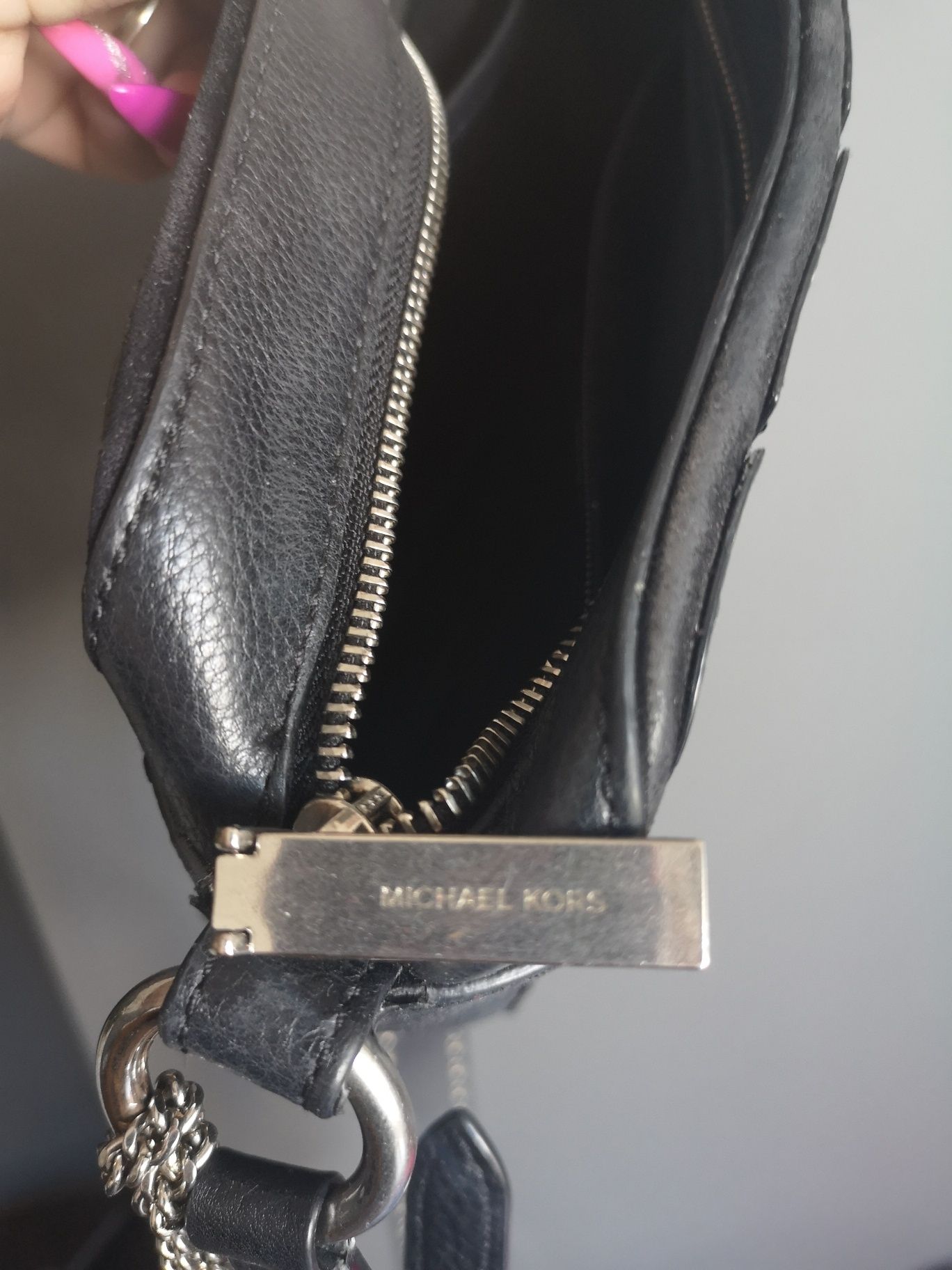 Oryginał Michael kors limitowana edycja czarna listonoszka