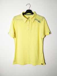 Jack Wolfskin żółta koszulka t-shirt polo M