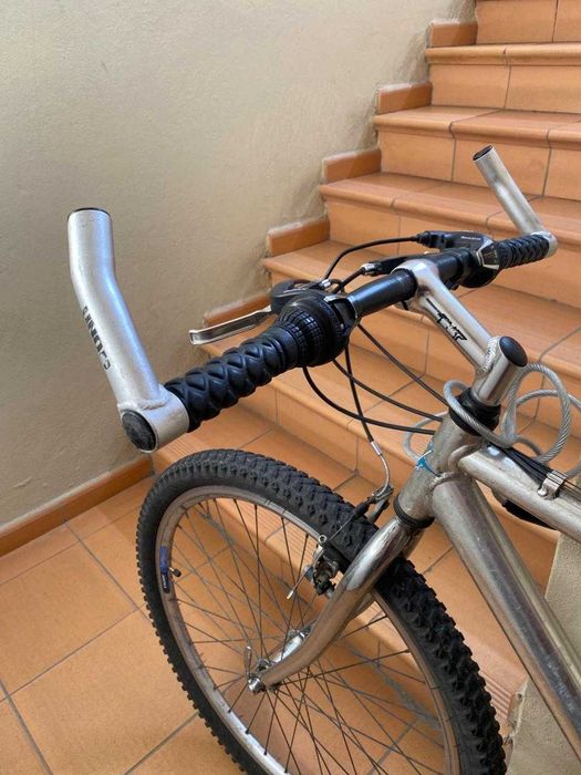 Bicicleta roda 26 Shimano aço inox