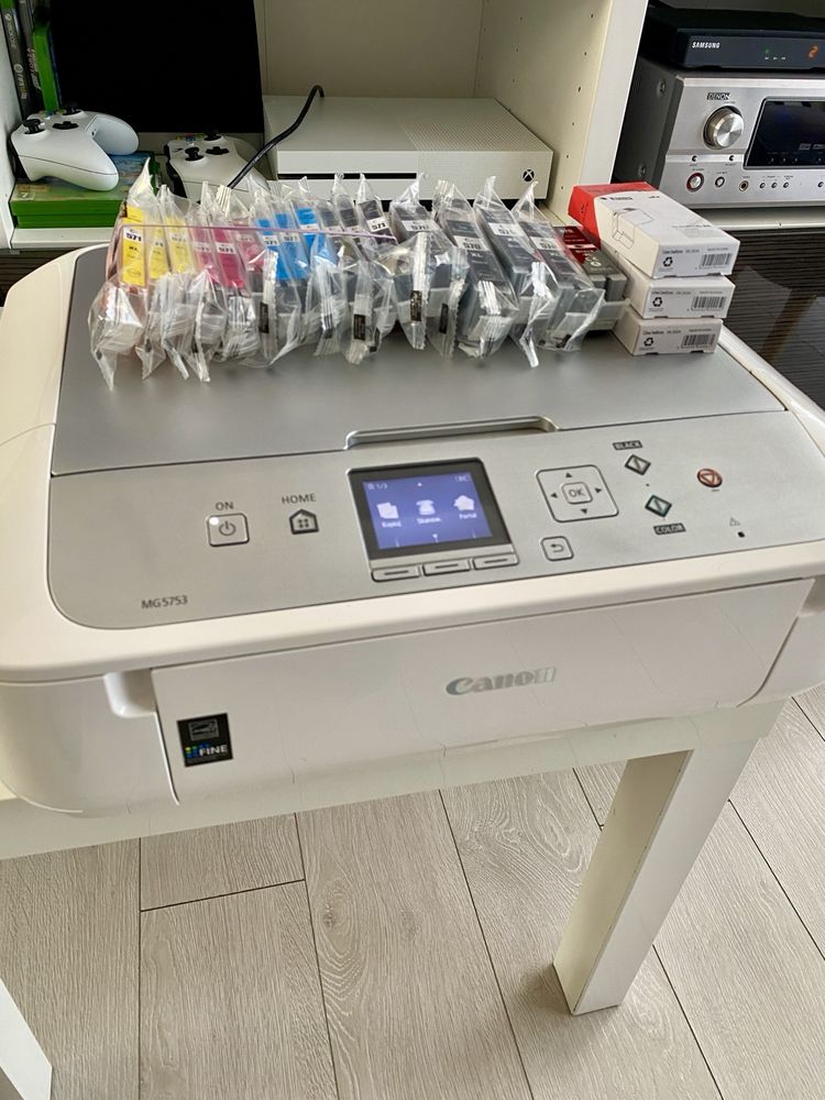 Drukarka skaner Canon MG5753 z zestawem tuszy