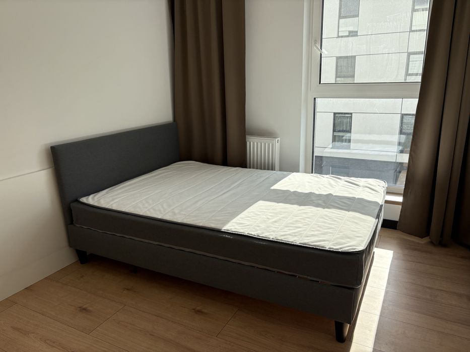 Łóżko kontynentalne SÄBÖVIK IKEA 140/200 cm z materacem