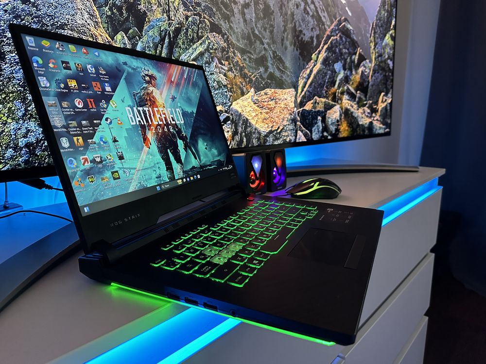 Ноутбук Игровой Как Новый ASUS Rog STRIX + Комплект Девайсов