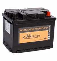 Akumulator Akbattery 50Ah 400A 12V P+