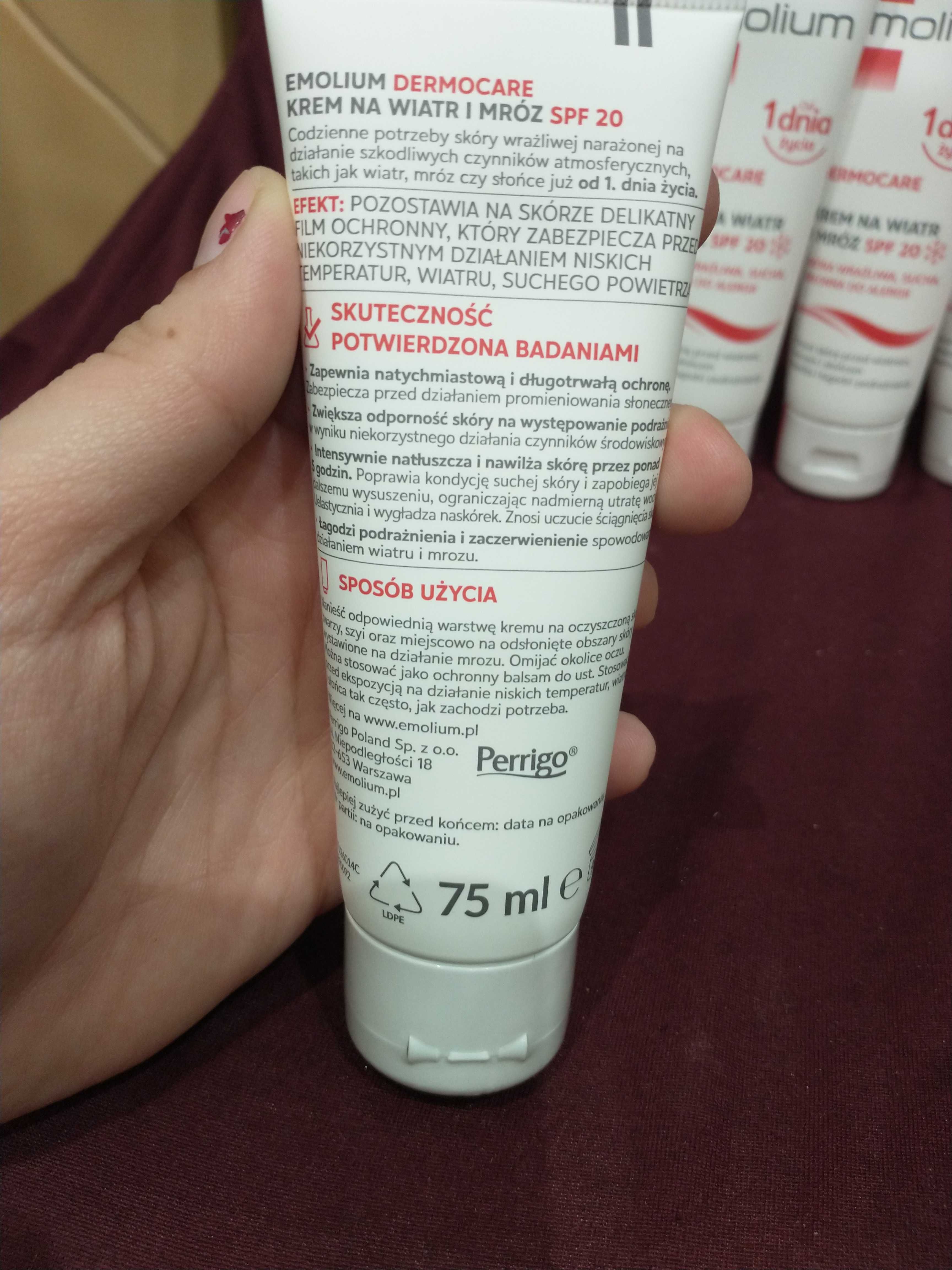 8x emolium Dermocare krem na wiatr i mróz SPF 20