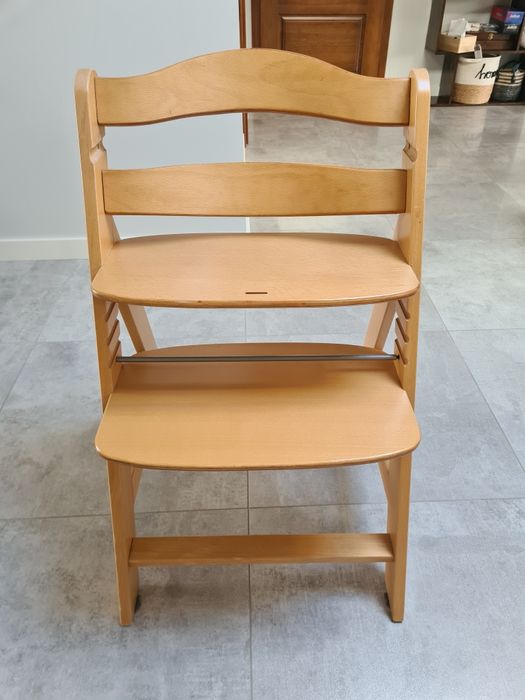 Krzesełko drewniane hauck alpha z tacką